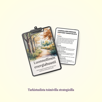 Luonnollinen energiabuusti – paketti + ilmainen työkirja